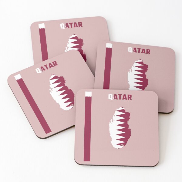 Item preview, Qatar Pride, National Flag & Map Silhouette Art designed and sold by mashmosh.