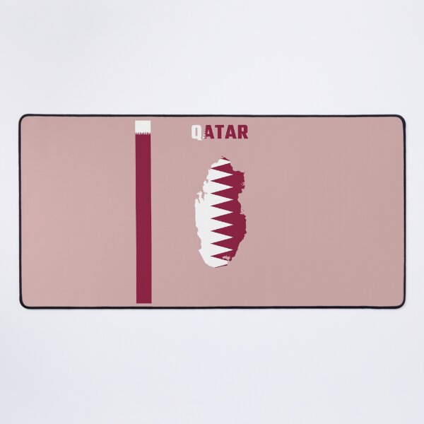 Item preview, Qatar Pride, National Flag & Map Silhouette Art designed and sold by mashmosh.