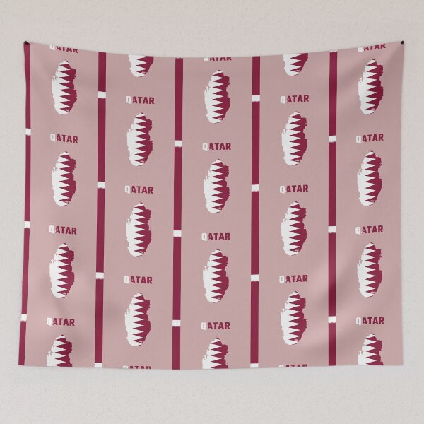 Item preview, Qatar Pride, National Flag & Map Silhouette Art designed and sold by mashmosh.