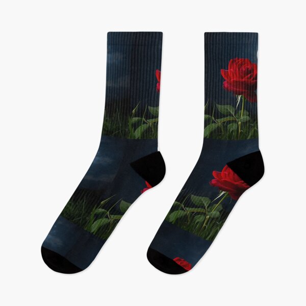 Item preview, Moonlit Red Rose designed and sold by PixelVibe782.