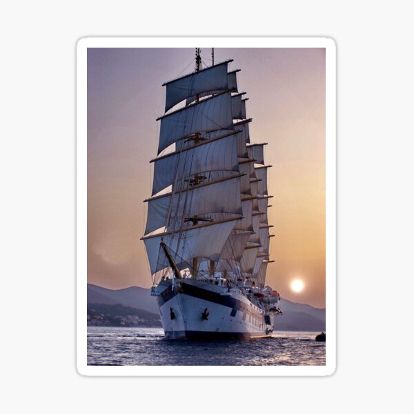 Item preview, Royal Clipper at dusk  designed and sold by Nancy Richard.