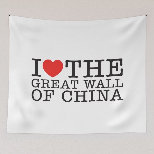 Artikelvorschau, Ich liebe die Chinesische Mauer. entworfen und verkauft von shitpostee.