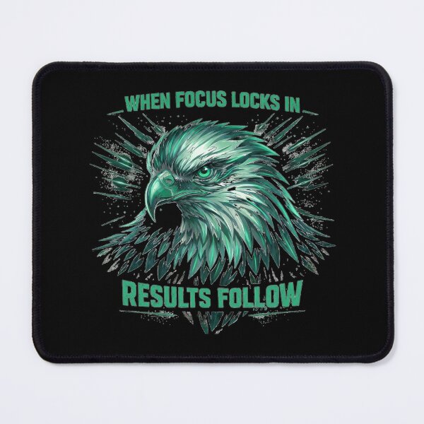 Item preview, Bold Eagle Art with Focus Quote for Motivation & Success designed and sold by SoulFlex.