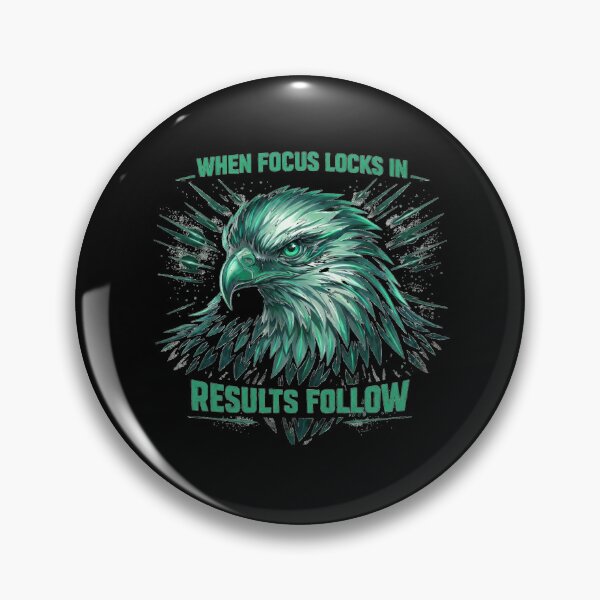 Item preview, Bold Eagle Art with Focus Quote for Motivation & Success designed and sold by SoulFlex.