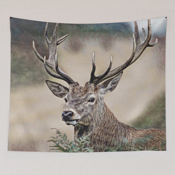 Item preview, Majestic Deer – Digital Oil Painting designed and sold by slikar.