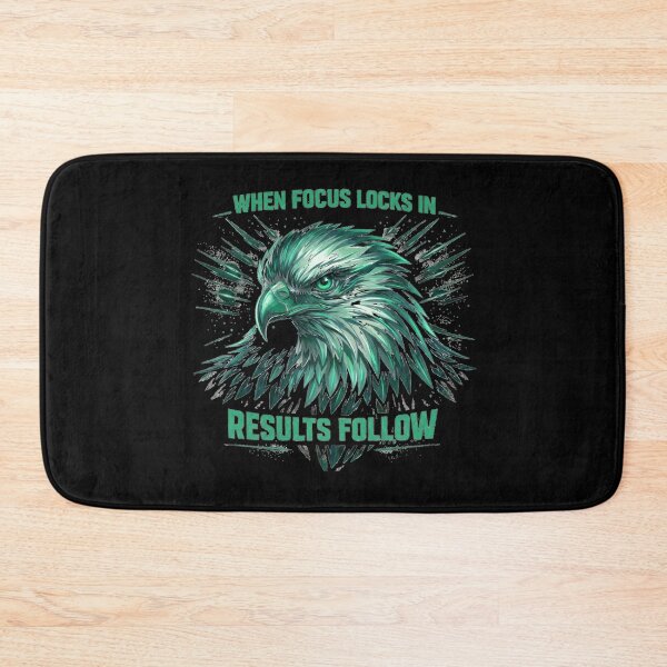 Item preview, Bold Eagle Art with Focus Quote for Motivation & Success designed and sold by SoulFlex.