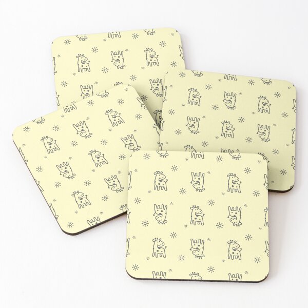 Item preview, Cute Giraffe Doodle Kids Cartoon Line Art Looking Back Seamles Patern designed and sold by Heiwa Art.