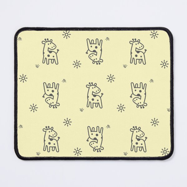 Item preview, Cute Giraffe Doodle Kids Cartoon Line Art Looking Back Seamles Patern designed and sold by Heiwa Art.