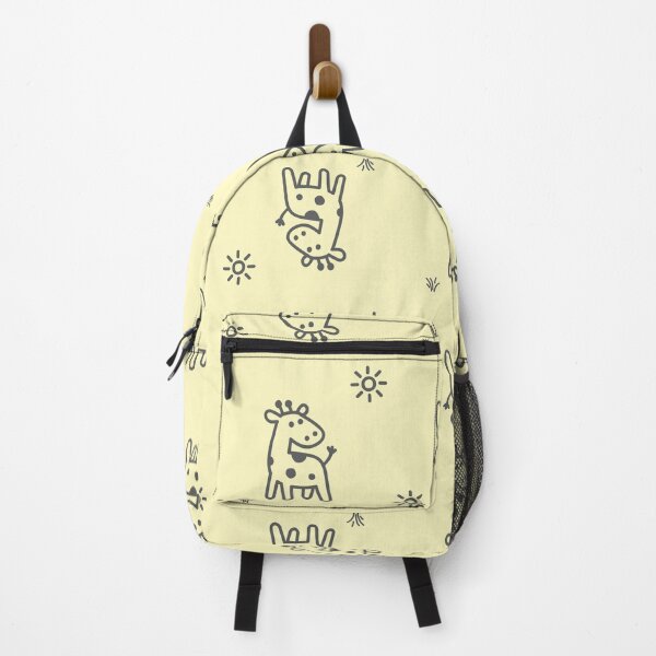 Item preview, Cute Giraffe Doodle Kids Cartoon Line Art Looking Back Seamles Patern designed and sold by Heiwa Art.