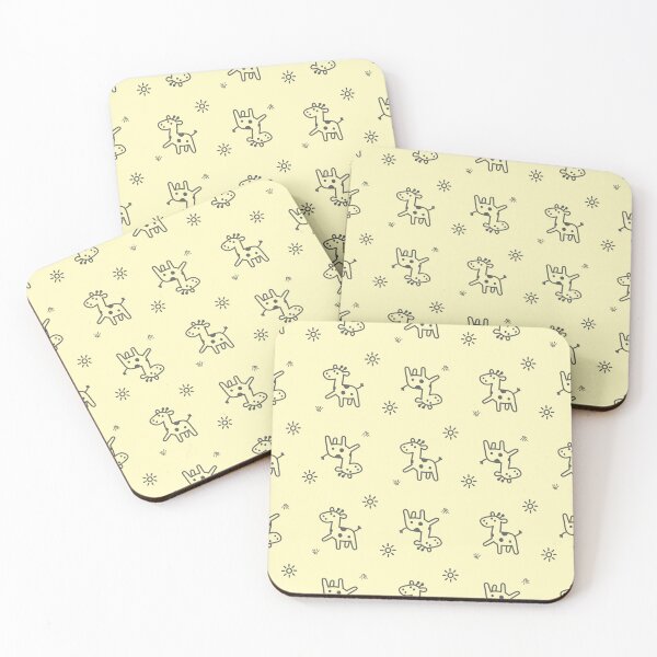 Item preview, Giraffe Doodle Kids Cartoon Line Art Fun Pose Seamles Patern designed and sold by Heiwa Art.