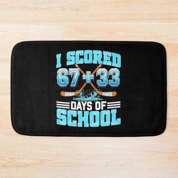 Item preview, I Scored 67+33 Days Of School Funny 100th Day School Hockey Style designed and sold by gladysenglish.