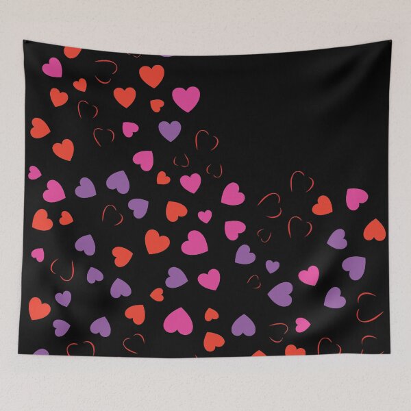 Item preview, Brightly colored heart shape on a black background. designed and sold by KwangCB.