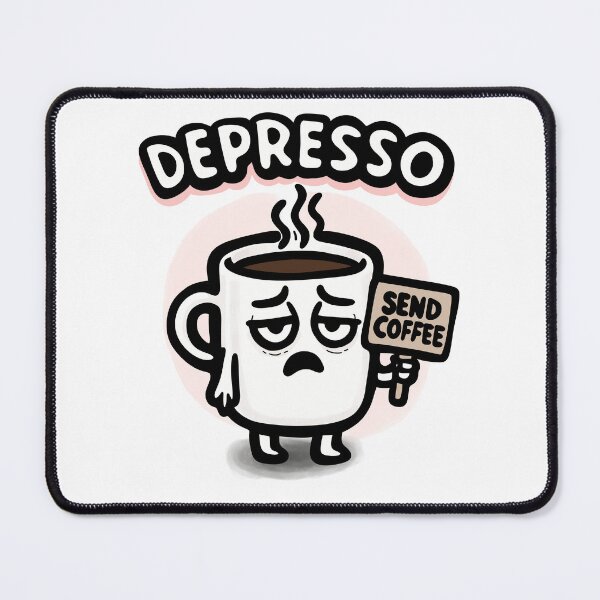 Item preview, Depresso Coffee Mug – Send Coffee Funny Tired Caffeine Humor Design designed and sold by VirtualLexi.