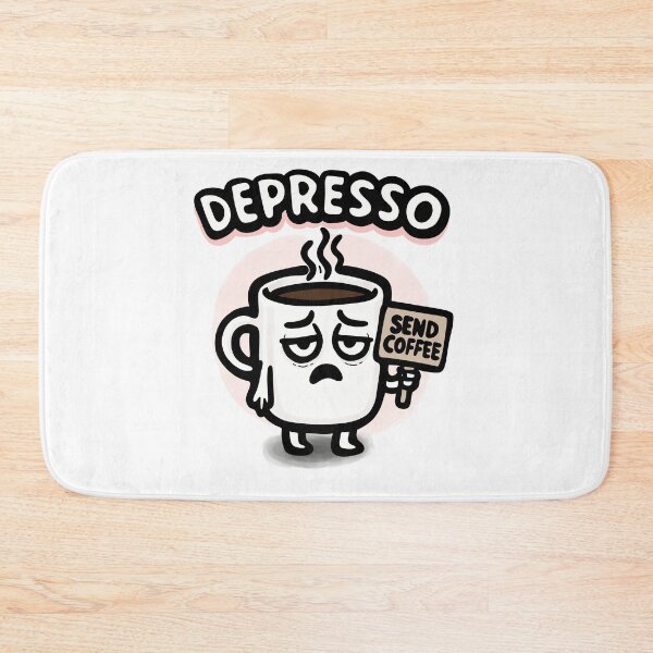 Item preview, Depresso Coffee Mug – Send Coffee Funny Tired Caffeine Humor Design designed and sold by VirtualLexi.