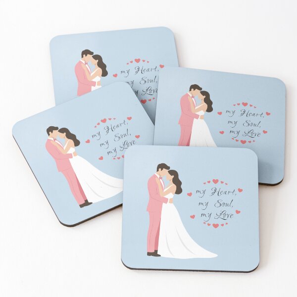 Item preview, Minimalist Bride and Groom in Pink and White  designed and sold by Lycheeleaf.