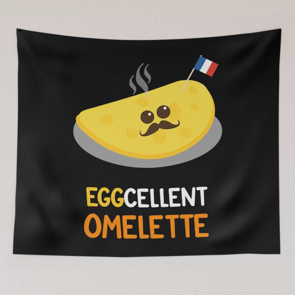 Item preview, Eggcellent Omelette Pun Design designed and sold by dlpajtcukse77.