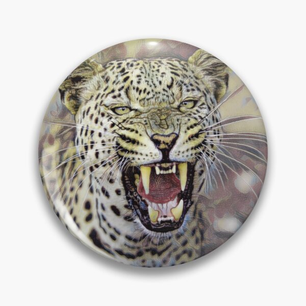 Item preview, Roaring Leopard – Digital Oil Painting designed and sold by slikar.