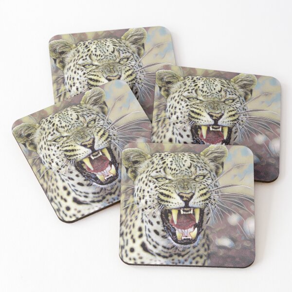 Item preview, Roaring Leopard – Digital Oil Painting designed and sold by slikar.