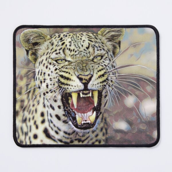 Item preview, Roaring Leopard – Digital Oil Painting designed and sold by slikar.
