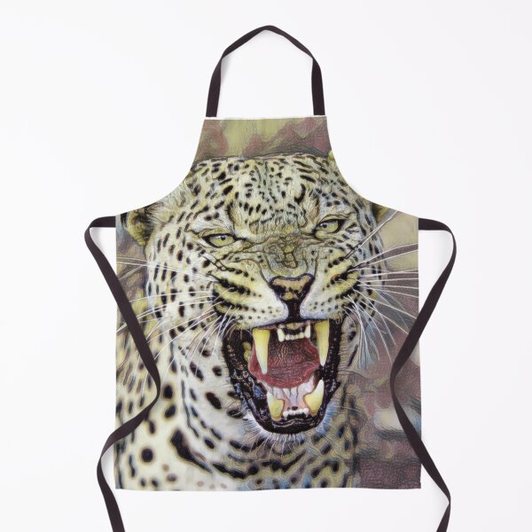 Item preview, Roaring Leopard – Digital Oil Painting designed and sold by slikar.