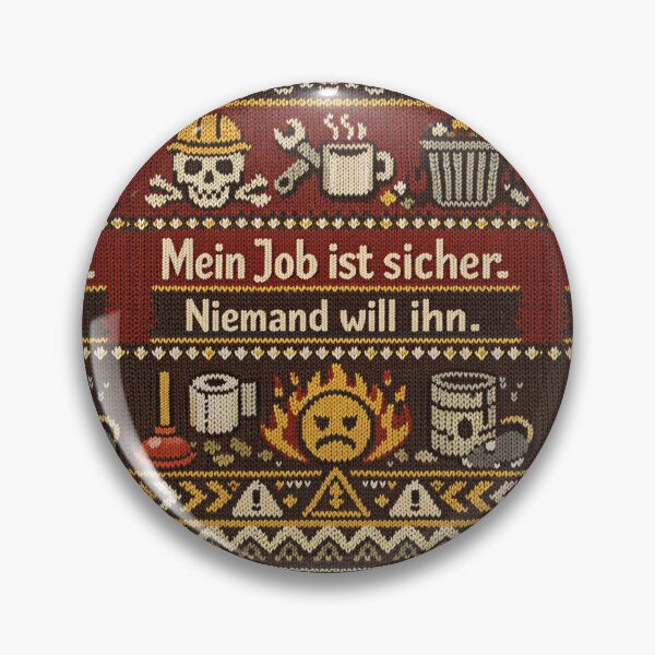 Item preview, Secure Job Slogan – Funny Knitting Pattern Design designed and sold by Mauswohn.