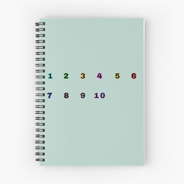 Item preview, Numbers One To Ten Colorful Stickers Prints Posters Wall Art Magnet Home Coffee Cup Decoration TShirt Stationary Notebook Magnet Hat Kitchen Work School Office Redbubble Shop designed and sold by Saritas Boutique Shop.