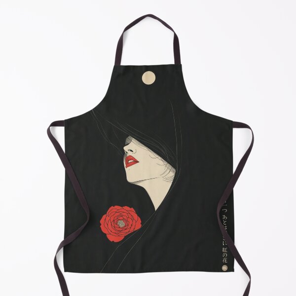 Item preview, CRIMSON IN DARKNESS - Kyoka Izumi Retro Bijinga Japanese Kanji Art designed and sold by KanjiShokunin.