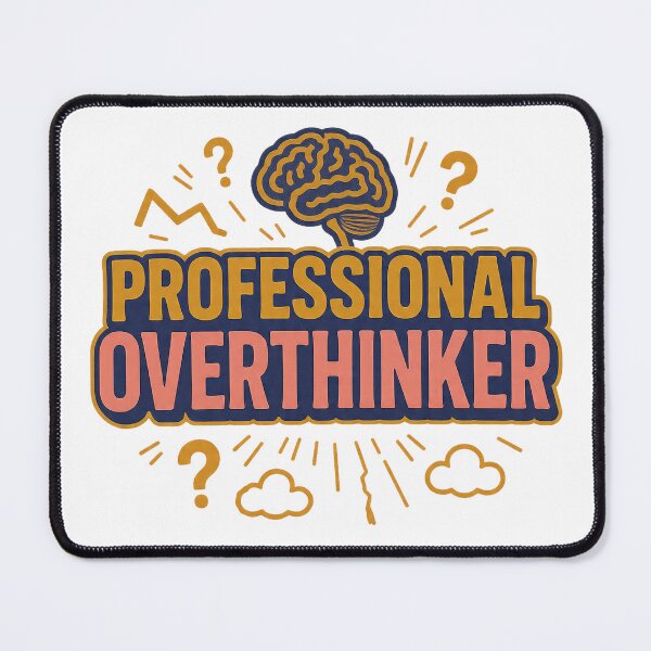 Item preview, Professional Overthinker – Minimal Design designed and sold by printiqe.