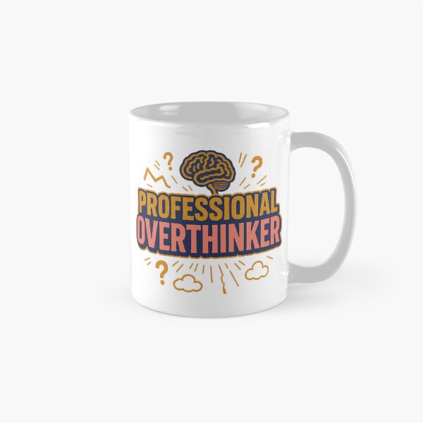 Item preview, Professional Overthinker – Minimal Design designed and sold by printiqe.