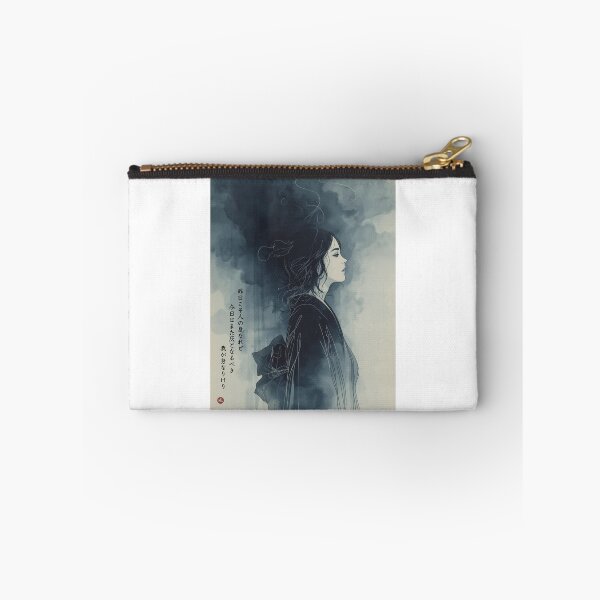 Item preview, DUST TO DUST - Zen Mujo Poetry Japanese Kanji Bijinga Art designed and sold by KanjiShokunin.