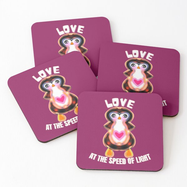 Item preview, Love At The Speed Of Light: Luminous Radiant Penguin Art designed and sold by HopeAndHustle.