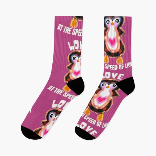 Item preview, Love At The Speed Of Light: Luminous Radiant Penguin Art designed and sold by HopeAndHustle.