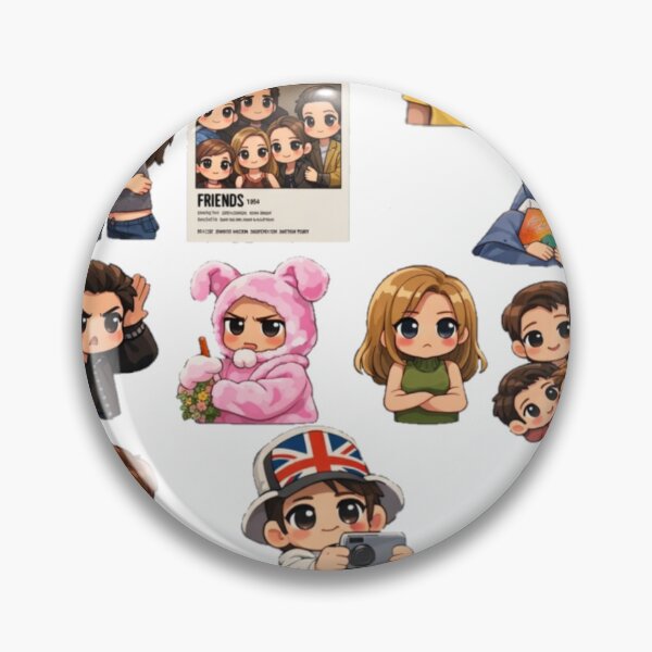 Item preview, FRIENDS Inspired Sticker Pack | Funny TV Show Quotes & Icons | Aesthetic Laptop & Journal Stickers designed and sold by Fandom Universe.