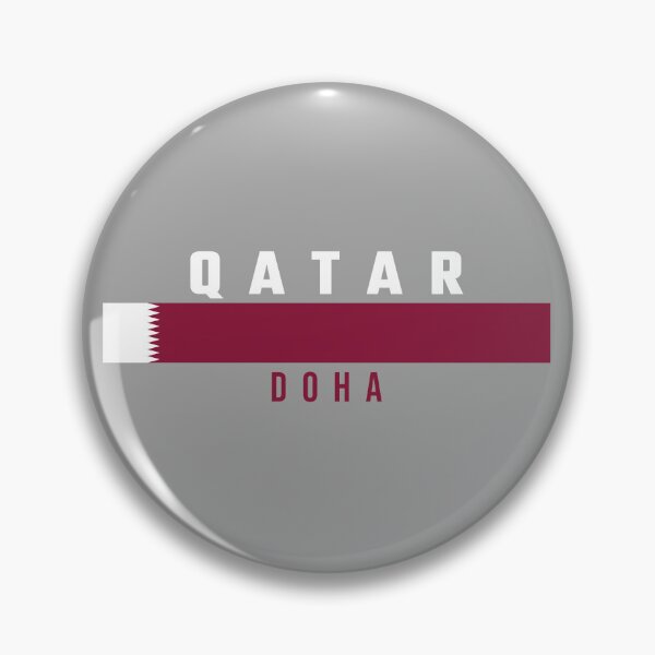Item preview, Doha Qatar - Minimalist Flag Banner & Modern Typography designed and sold by mashmosh.