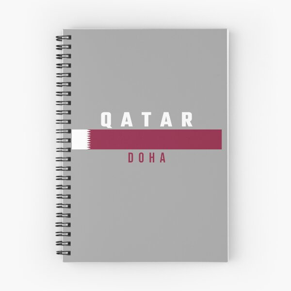 Item preview, Doha Qatar - Minimalist Flag Banner & Modern Typography designed and sold by mashmosh.