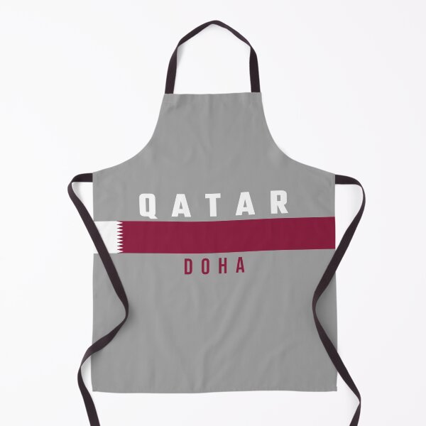 Item preview, Doha Qatar - Minimalist Flag Banner & Modern Typography designed and sold by mashmosh.