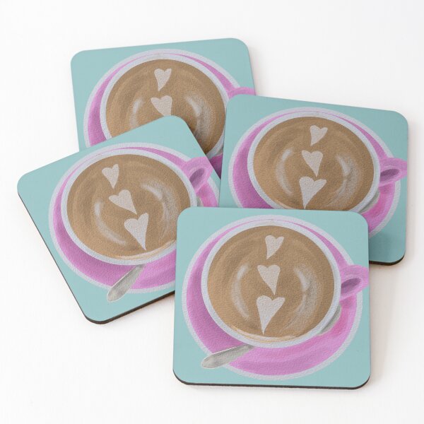 Item preview, LOVE COFFE POP ART MIDCENTURY RETRO STYLE GOUACHE ILLUSTRATION designed and sold by Sycorax Studio.