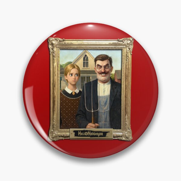 Item preview, Hello Neighborn - American Gothic designed and sold by GalluzziART.