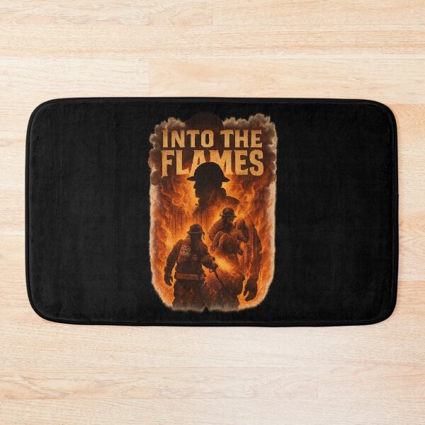 Item preview, Into the Flames - Firefighter Silhouette Rescue Scene designed and sold by MKreative Studio.