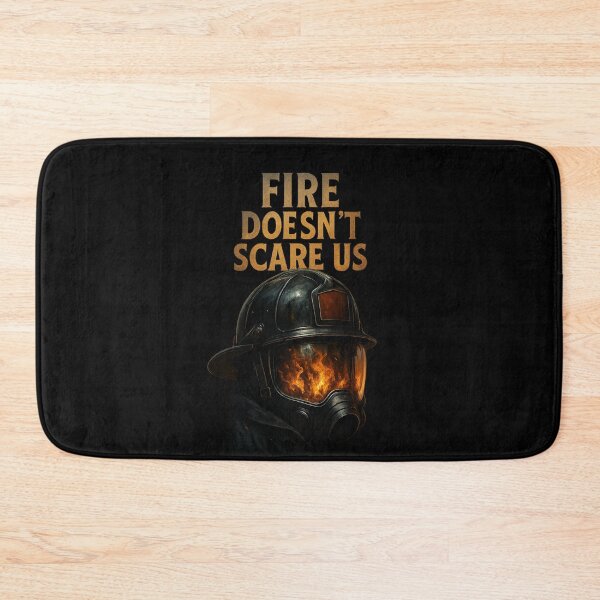 Item preview, Firefighter Helmet with Smoke Typography - Heroic Fire Art designed and sold by MKreative Studio.