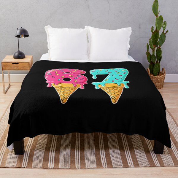 Item preview, 67 Baseball Drip Ice Cream Number Style designed and sold by miaa-artistshop.