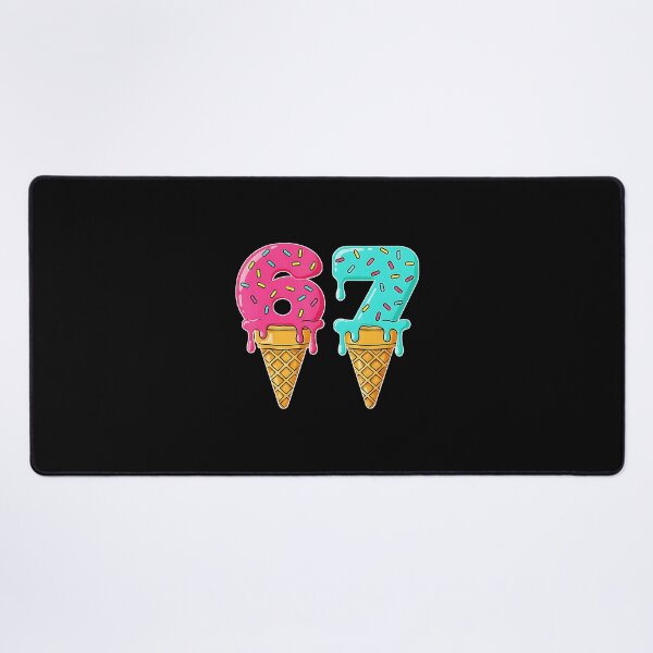 Item preview, 67 Baseball Drip Ice Cream Number Style designed and sold by miaa-artistshop.