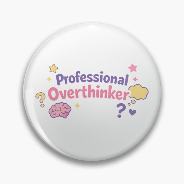 Item preview, Professional Overthinker – Brain & Clouds designed and sold by printiqe.
