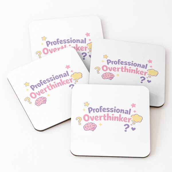 Item preview, Professional Overthinker – Brain & Clouds designed and sold by printiqe.