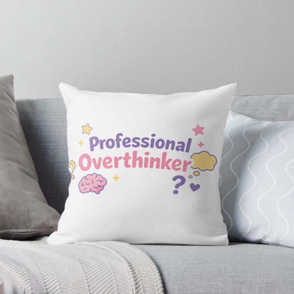 Item preview, Professional Overthinker – Brain & Clouds designed and sold by printiqe.