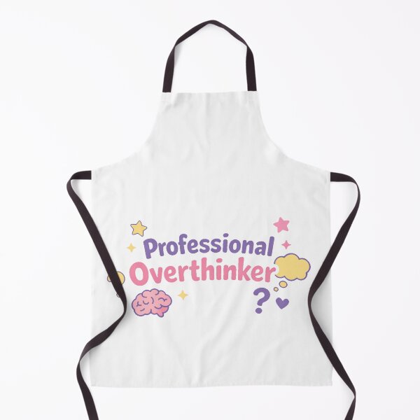 Item preview, Professional Overthinker – Brain & Clouds designed and sold by printiqe.