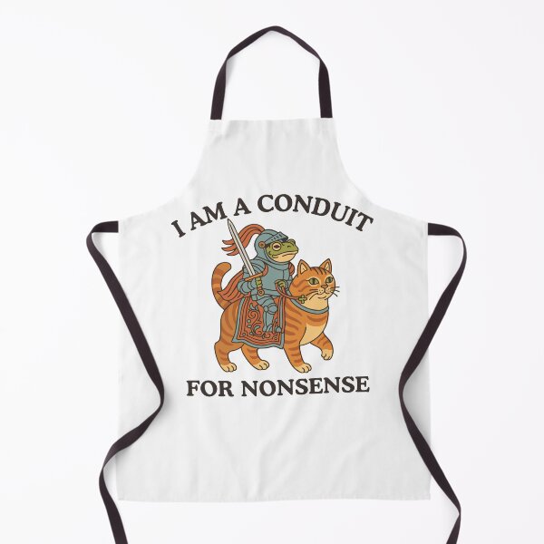 Item preview, I Am A Conduit for Nonsense Frog Cat Meme designed and sold by jakaun.