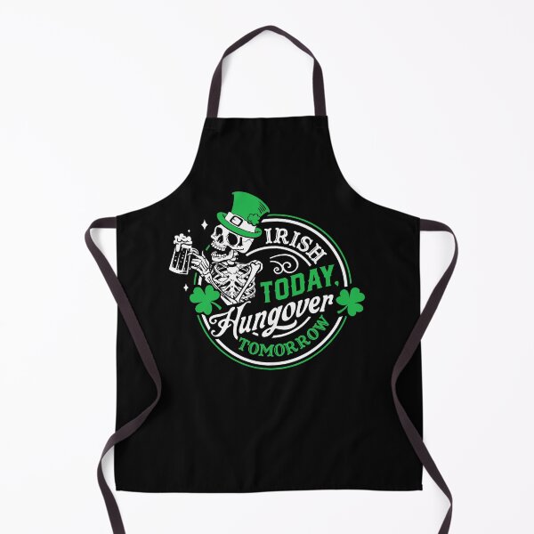 Item preview, Irish Today Hungover Tomorrow Skeleton Drinking Saint Patrick's Day designed and sold by jakaun.