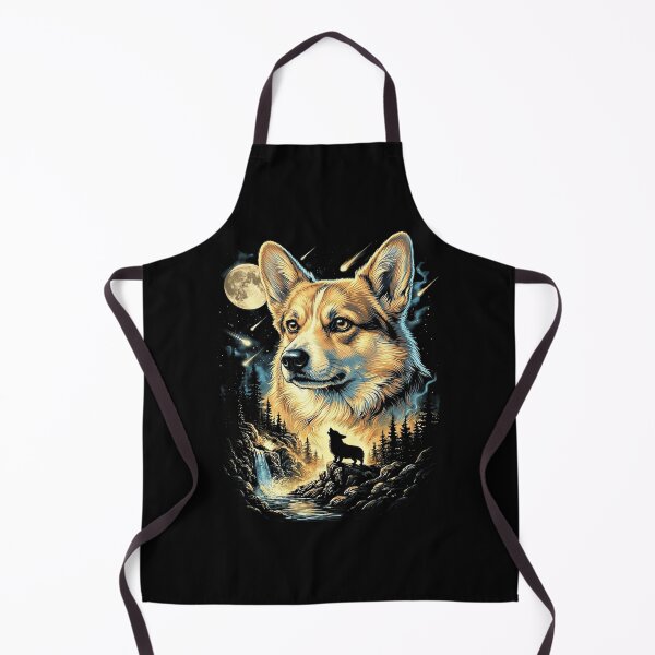 Item preview, Corgi Howling At The Moon Wolves Meme Mystic Nature Wildlife designed and sold by jakaun.