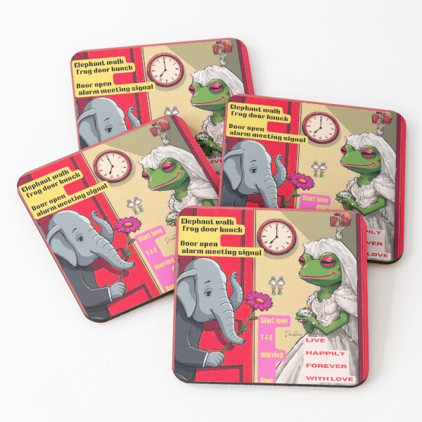 Item preview,   Funny jokes  frog elephant Custom tshirt   Elephant and frog happy life designed and sold by Dew  Drop wear.